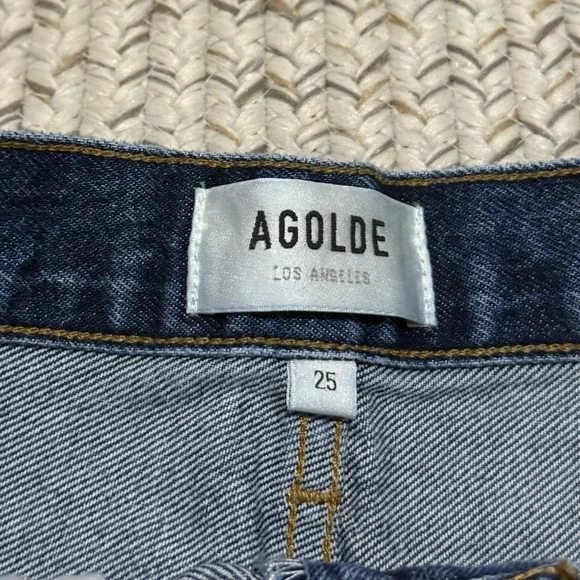 Agolde Parker Long Denim Shorts – Enamour - Picture 9 of 11